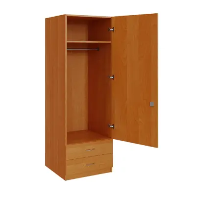 Q 12-60 skříň šatní, 1-dvéřová, 600x600x1800mm, olše jantar